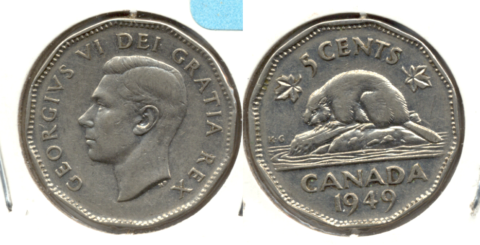 1949 Canada Nickel VF-20