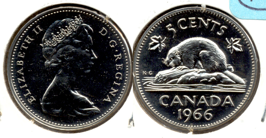 1966 Canada Nickel Prooflike