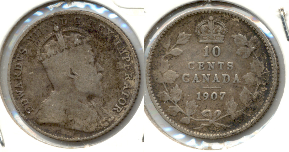 1907 Canada Dime VG-8