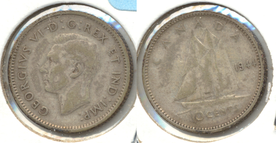 1944 Canada Dime VG-8
