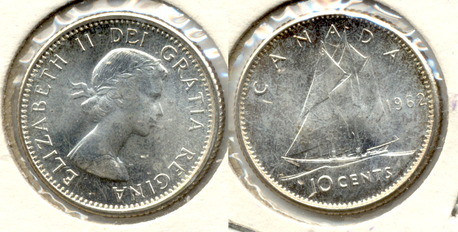 1962 Canada Dime MS