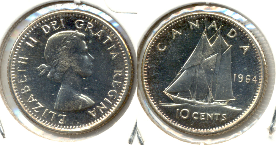 1964 Canada Dime Prooflike