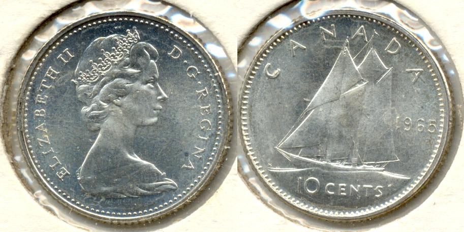 1965 Canada Dime MS
