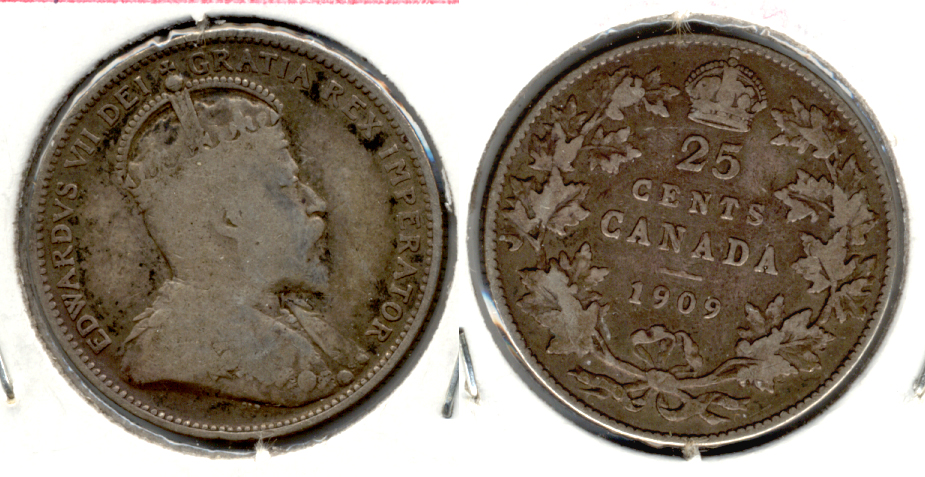 1909 Canada Quarter VG-8
