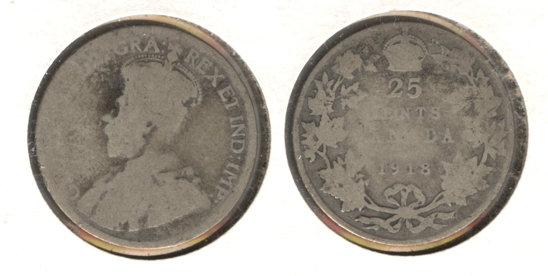 1918 Canada Quarter AG-3