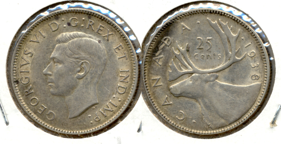 1938 Canada Quarter EF-45