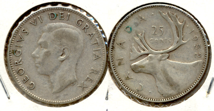 1952 Canada Quarter VG-8