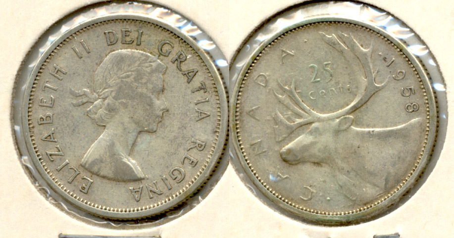 1958 Canada Quarter VG-8