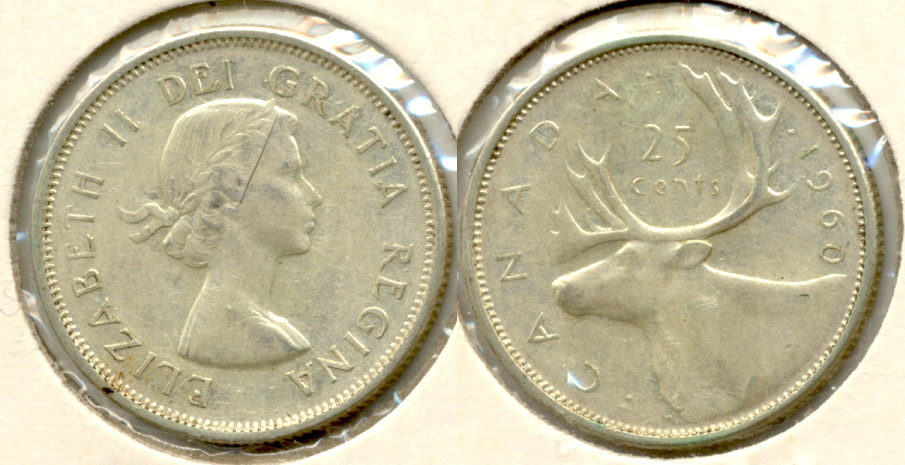 1960 Canada Quarter Fine-12
