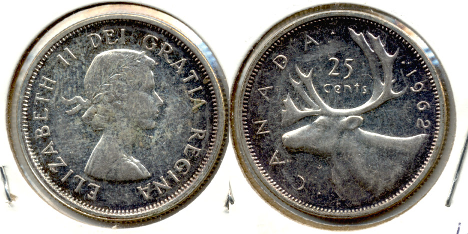 1962 Canada Quarter Circulated Prooflike