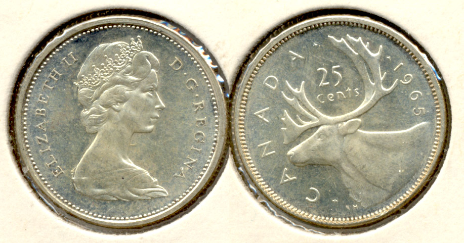 Canada Quarter 1965 MS-60