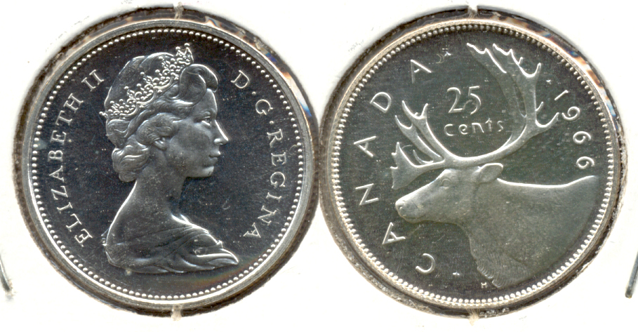 1966 Canada Quarter Prooflike