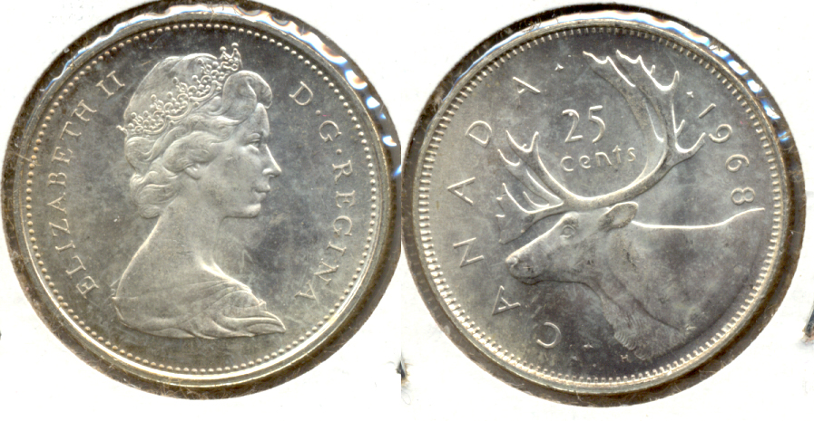 Canada Quarter 1968s MS-60