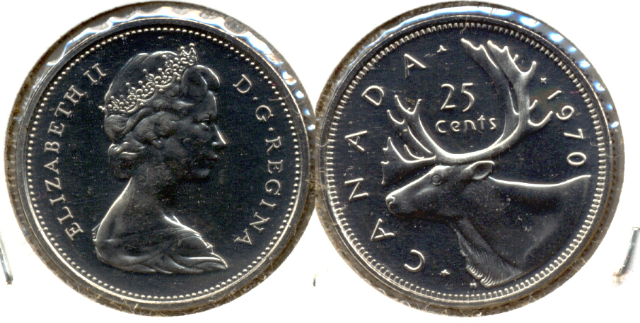 1970 Canada Quarter Prooflike