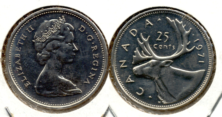 1971 Canada Quarter Prooflike