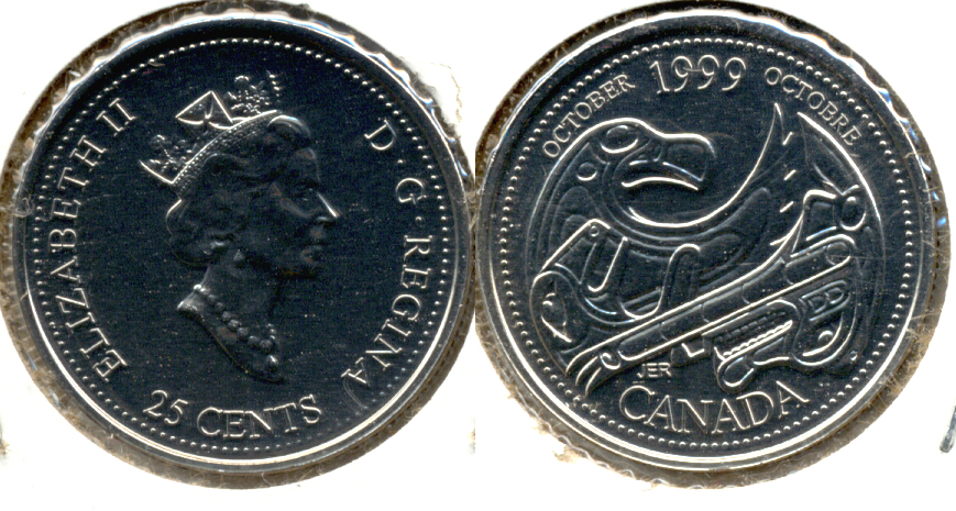 1999 October Canada Quarter Prooflike