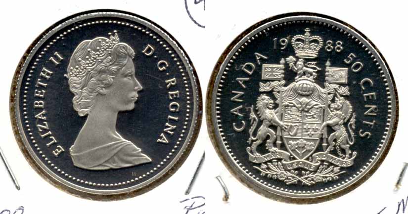 1988 Canada 50 Cents Proof