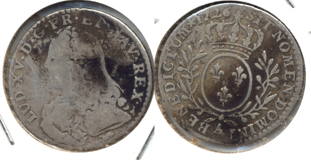 1726-A France 12 Sols Good-6