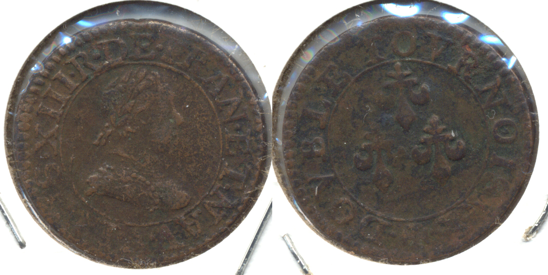 1610 France Double Tournois Fine-12