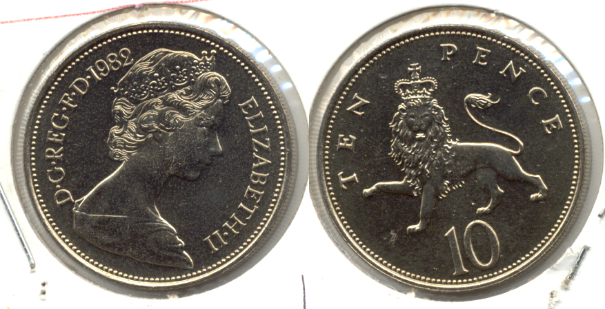 1982 Great Britain 10 Pence MS-60 a