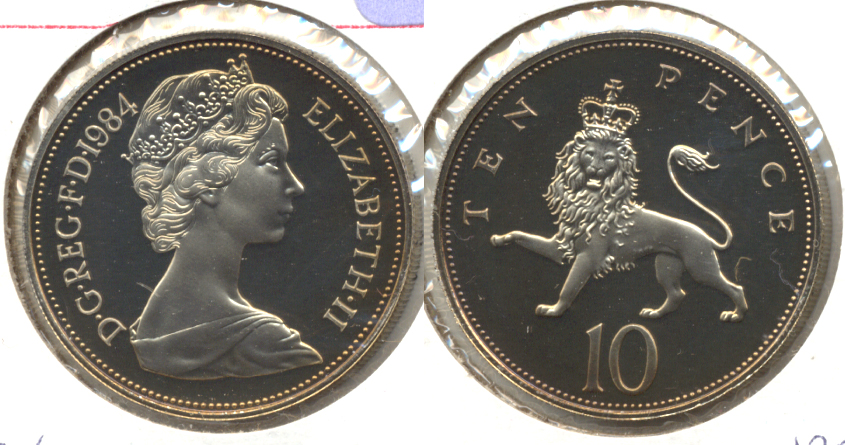 1984 Great Britain 10 Pence Proof