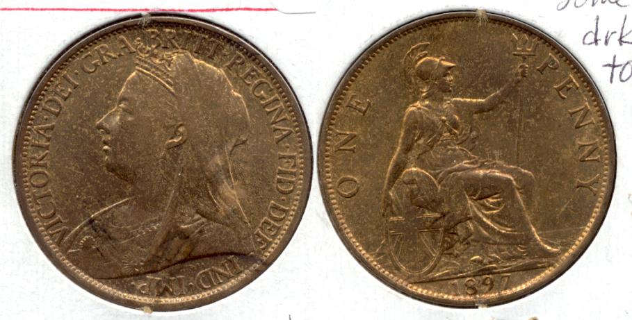 1897 Great Britain 1 Penny MS-60