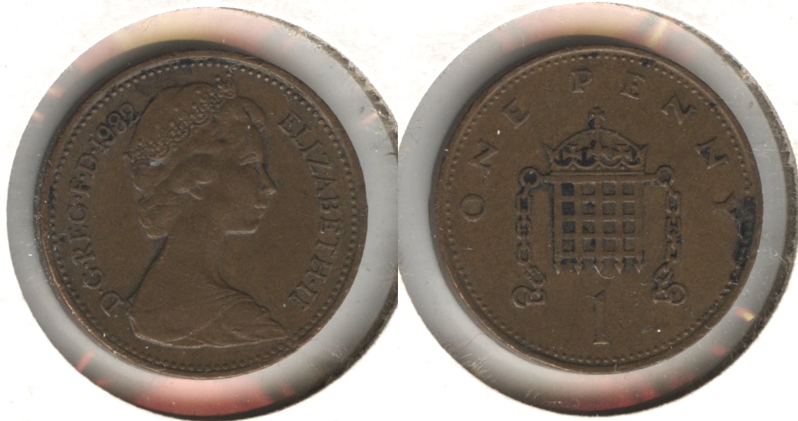 1982 Great Britain 1 Penny EF-40