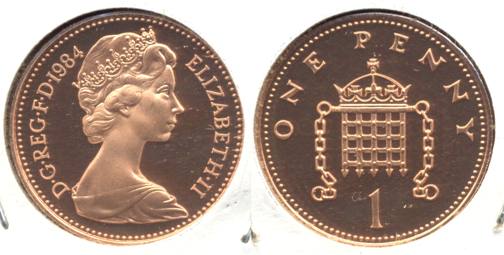 1984 Great Britain 1 Penny Proof