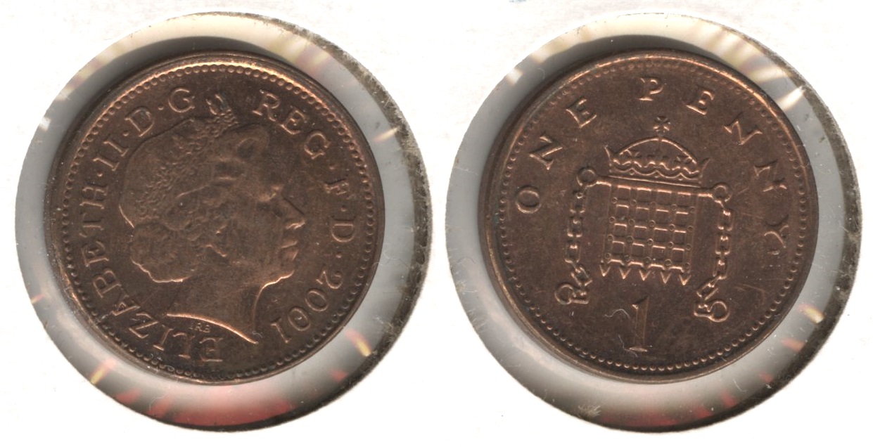 2001 Great Britain 1 Penny AU-50