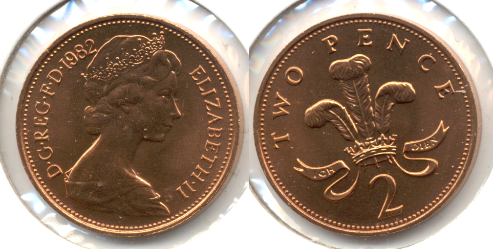 1982 Great Britain 2 Pence Proof