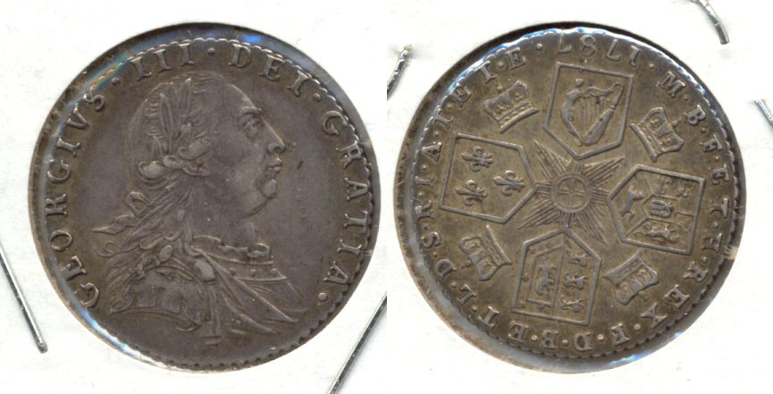 1787 Great Britain 6 Pence VF-30