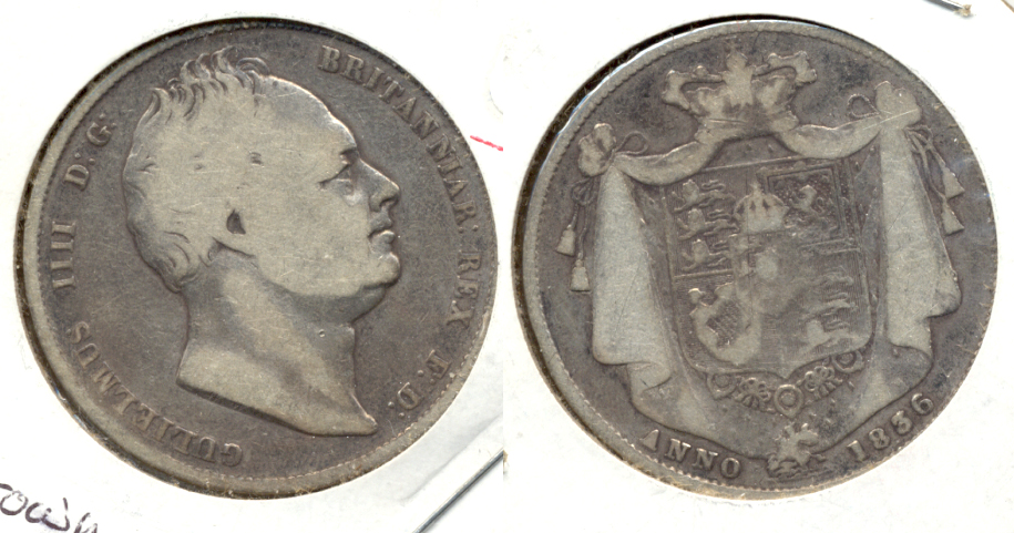 1836 Great Britain Half Crown Fine-12