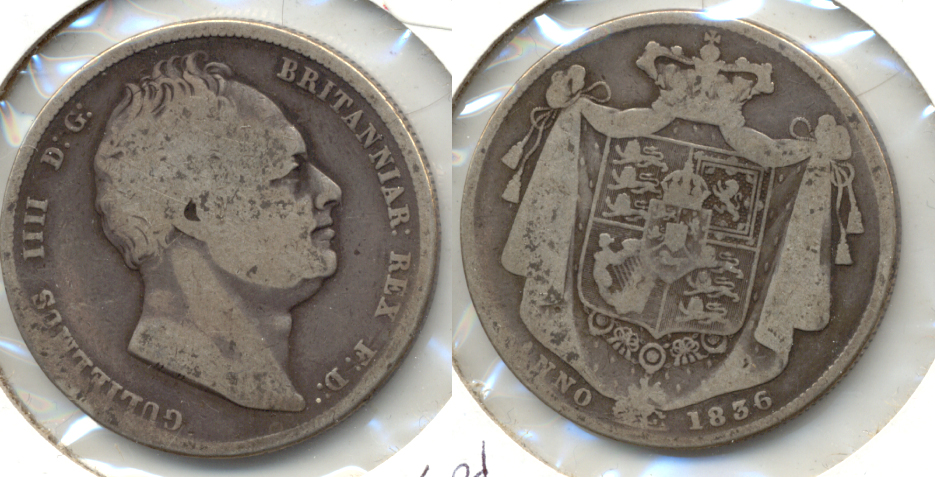 1836 Great Britain Half Crown Fine-15