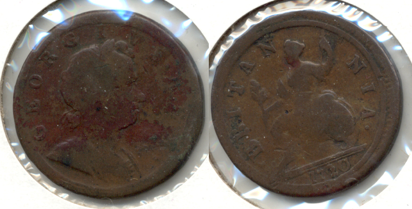 1720 Great Britain Half Penny VG-8
