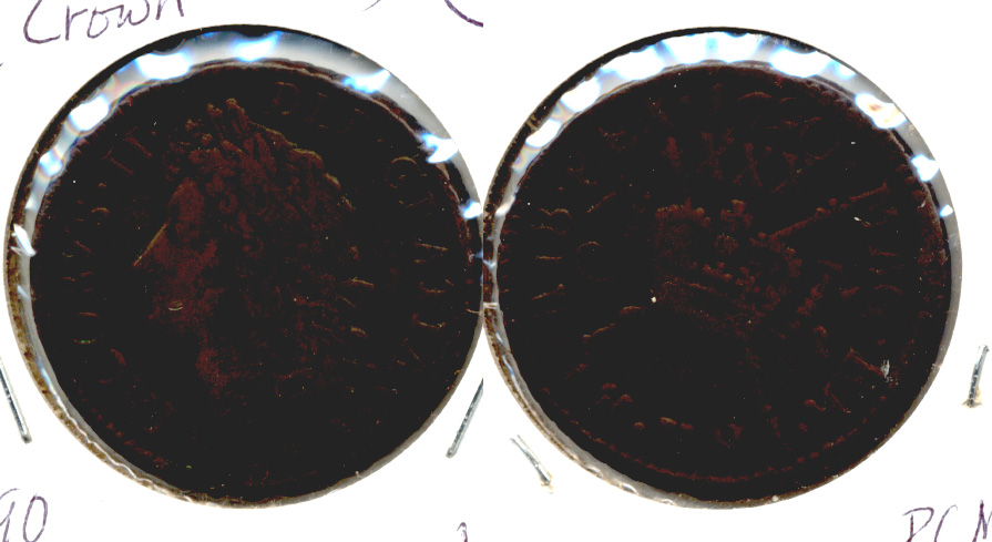 1690 Ireland Half Crown VF-20