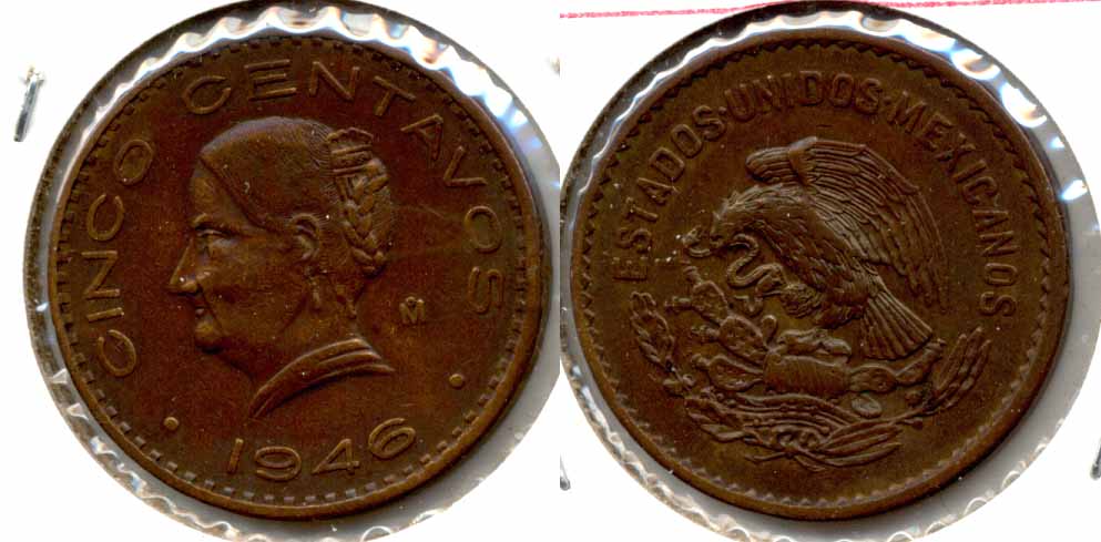 1946 Mexico 5 Centavos VF-20