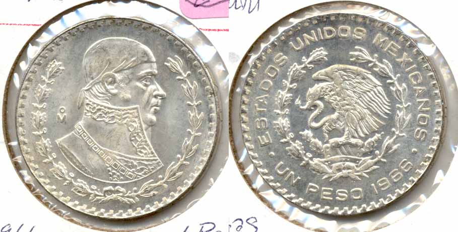 1966 Mexico 1 Peso MS