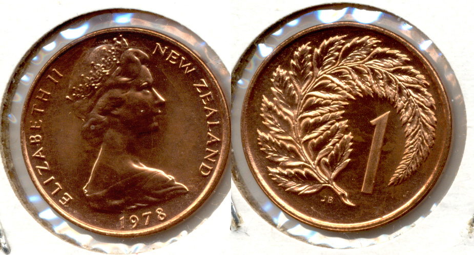1978 New Zealand 1 Cent MS-60