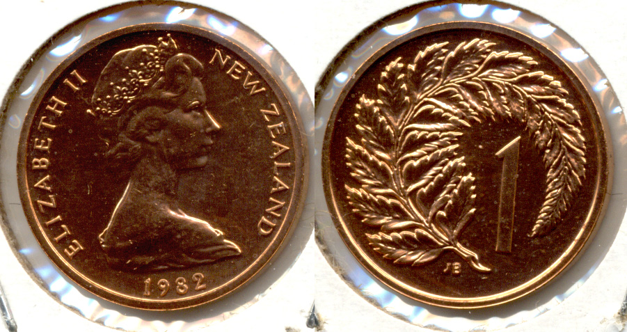1982 New Zealand 1 Cent MS-60