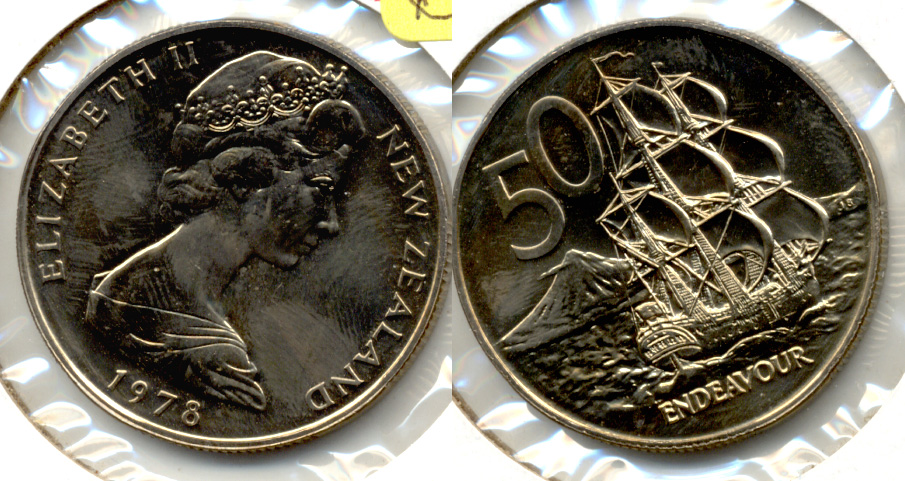 1978 New Zealand 50 Cents MS-60