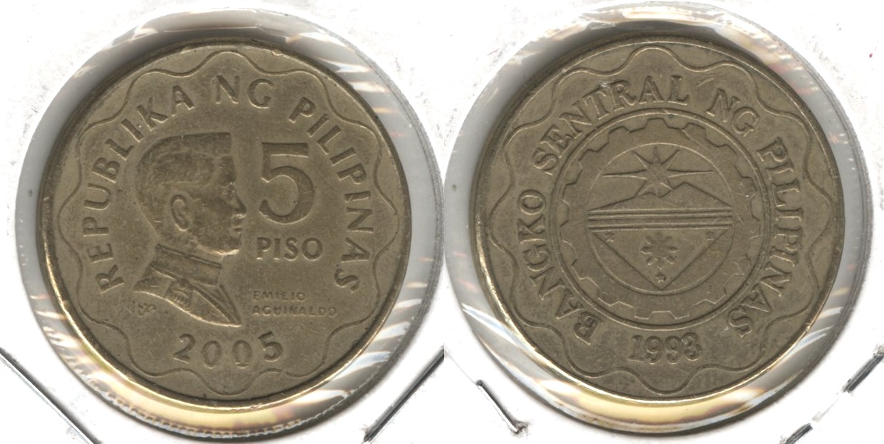 2005 Philippines 5 Pesos VF-20