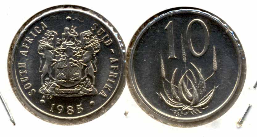 1985 South Africa 10 Cents MS