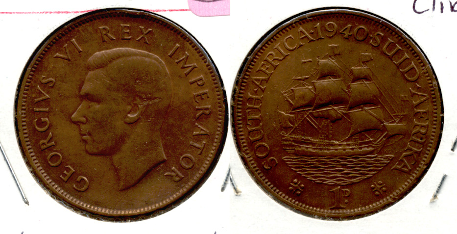 1940 South Africa 1 Penny Fine-12