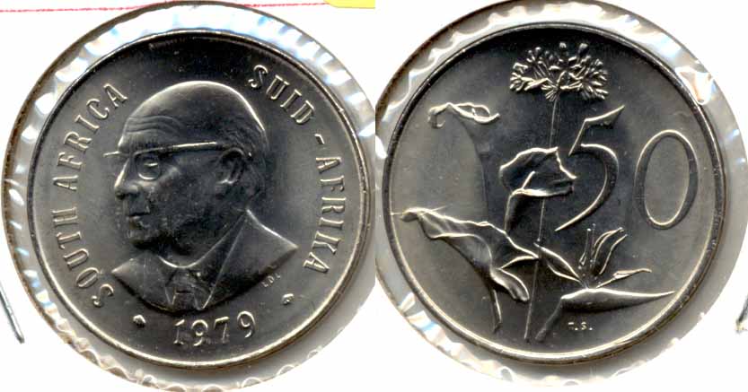 1979 South Africa 50 Cents MS