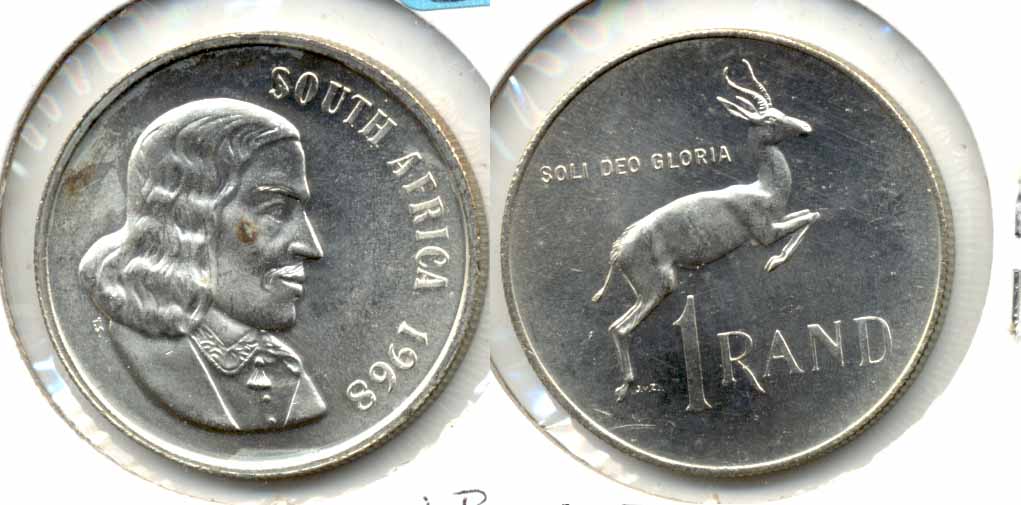 1968 South Africa 1 Rand English MS
