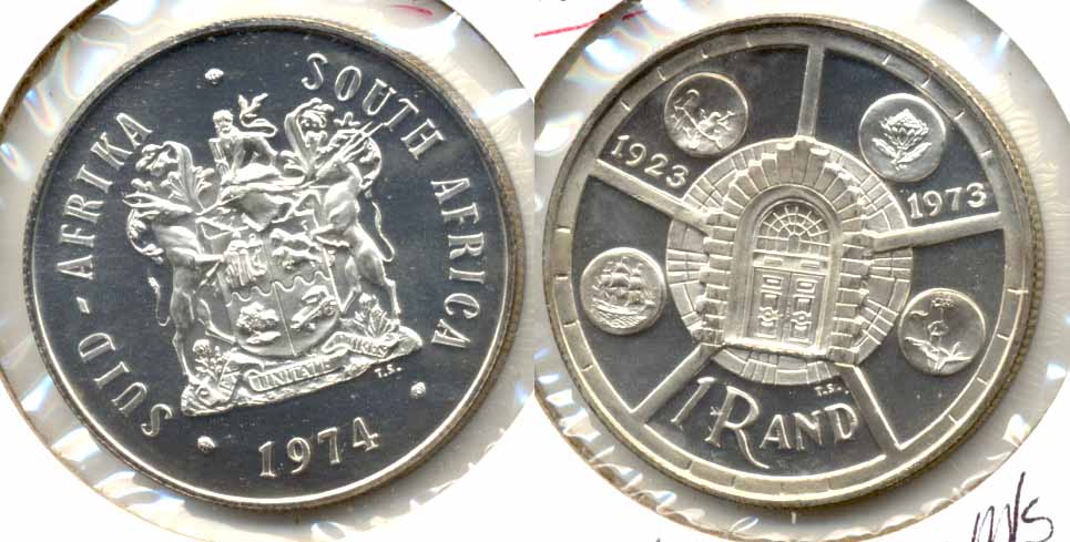 1974 South Africa 1 Rand Commemorative MS