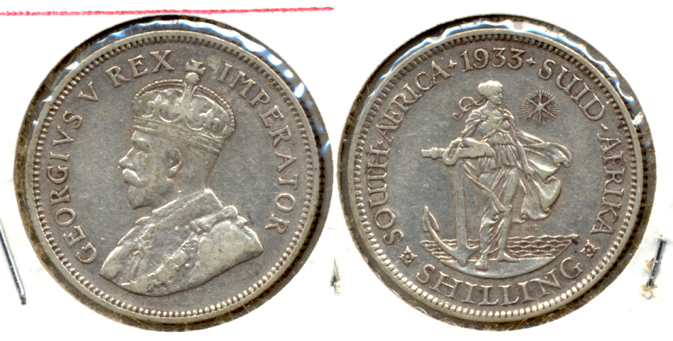 1933 South Africa 1 Shilling VF-20