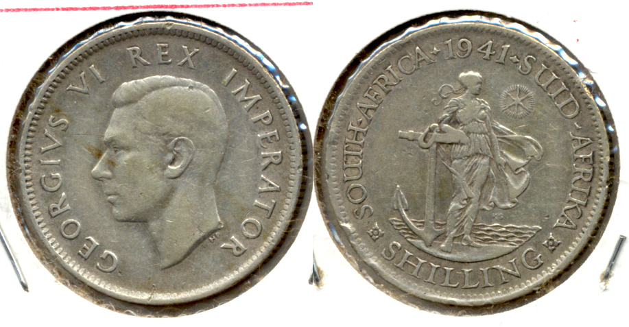 1941 South Africa 1 Shilling Fine-12