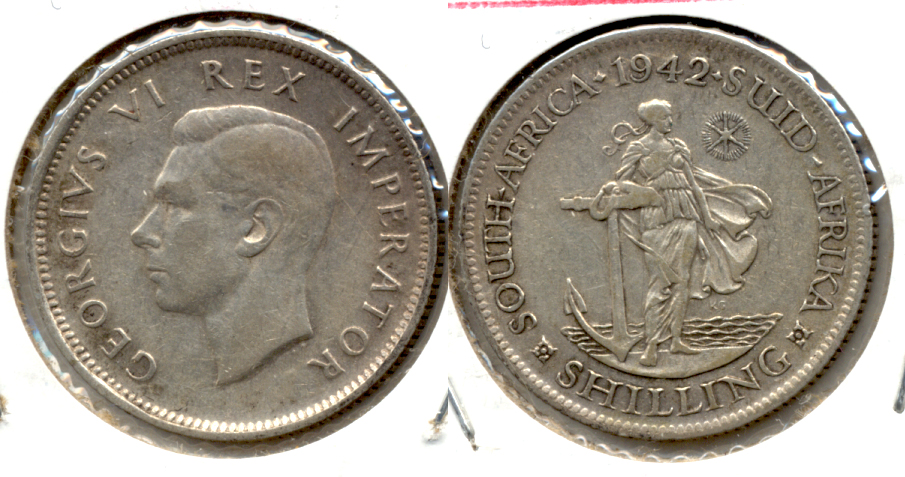 1942 South Africa 1 Shilling VF-20