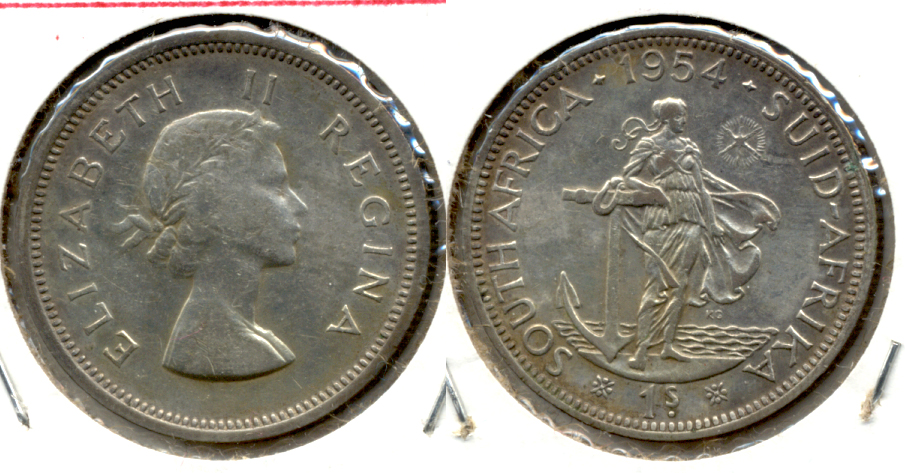 1954 South Africa 1 Shilling VF-20